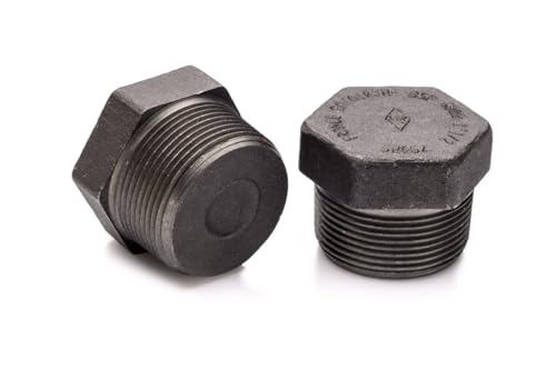 POLBERIS Stahlstopfen 2'' NPT P355GH A350 LF2 Kl.3/6000 zum Schweißen mit Kegelgewinde Hex Plug Volldruckstopfen für Minus-Frost von Polberis