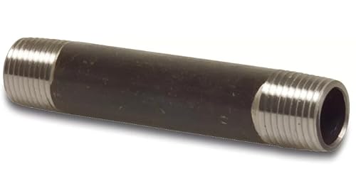 POLBERIS Stahlstutzen 1/2'' 100mm doppelseitig Gewinde Stuck Nippel Gewinderohr Kohlenstoffstahl BSP BSTP Rc RP G Gewinderohr POLBERIS Stahlstutzen 1/2'' 100mm doppelseitig Gewinde Stuck Nippel Gewinderohr Kohlenstoffstahl BSP BSTP Rc RP G Gewinderohr von Polberis