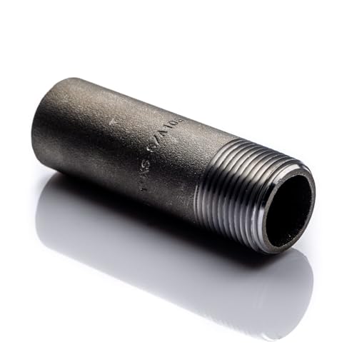 POLBERIS Stutzen 1'' NPT 100mm A106: 10124B, Stück Nippel einseitig Gewinde Gewinderohr Rohrnippel Stutzen POLBERIS Stutzen 1'' NPT 100mm A106: 10124B, Stück Nippel einseitig Gewinde Gewinderohr Rohrnippel Stutzen von Polberis