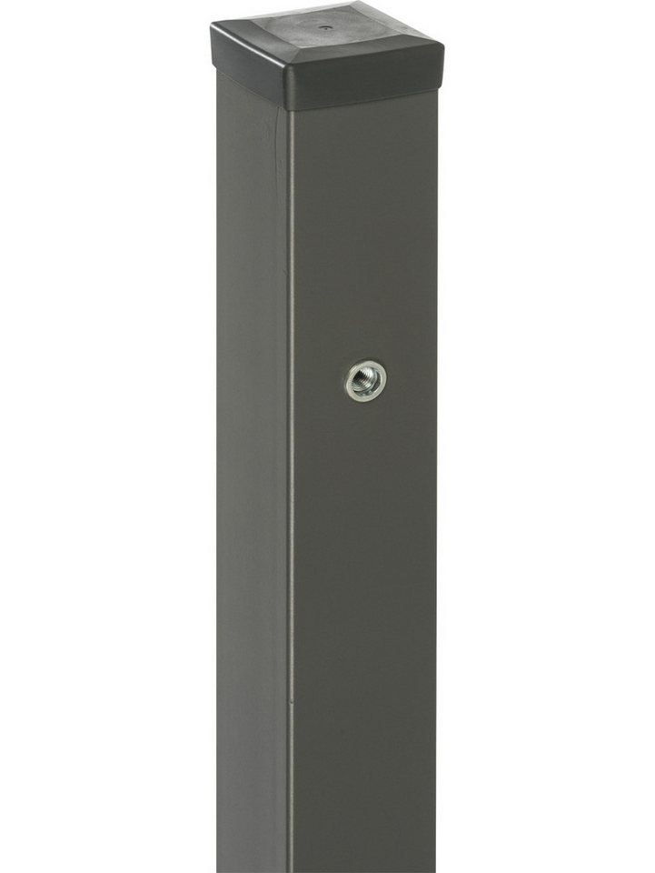 Polbram Zaun-Eckverbinder Polbram Torpfosten 70 x 70 (200cm) Abstand 76 cm von Polbram