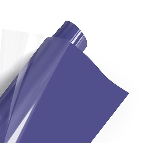POLI-FLEX PREMIUM Flexfolie Meterware 53 Farben Textil-Bügelfolie, Breite:30.5 cm, Farbe:414 PURPLE von Poli-Flex