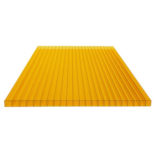 Gewächshausplatten 1000x700 10mm - Orange - Polycarbonat Doppelstegplatten - UV-beständige Polycarbonatplatten Für Gewächshaus - Robuste Polycarbonat Doppelstegplatten Für Carports Gewächshausplatten 1000x700 10mm - Orange - Polycarbonat Doppelstegplatten - UV-beständige Polycarbonatplatten Für Gewächshaus - Robuste Polycarbonat Doppelstegplatten Für Carports von PoliGreen