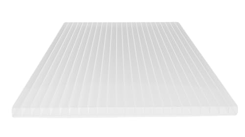 Gewächshaus Platten 1000x700 8mm - Weiß - Polycarbonat Doppelstegplatten - UV-beständige Polycarbonatplatten Für Gewächshaus - Dachplatten Kunststoff wetterfest - Stegplatten Gewächshaus Platten 1000x700 8mm - Weiß - Polycarbonat Doppelstegplatten - UV-beständige Polycarbonatplatten Für Gewächshaus - Dachplatten Kunststoff wetterfest - Stegplatten von PoliGreen