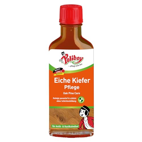 POLIBOY Eiche Kiefer Pflege - Holzpflege für Antik- und Rustikalmöbel - Auffrischende Holzpolitur - 1x 100 ml - Made in Germany POLIBOY Eiche Kiefer Pflege - Holzpflege für Antik- und Rustikalmöbel - Auffrischende Holzpolitur - 1x 100 ml - Made in Germany von Poliboy ... pflegt wie neu