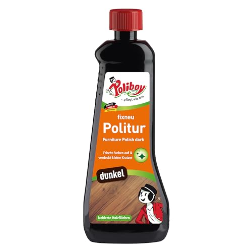 Poliboy - Fixneu Möbelpolitur Dunkel - für dunkle Oberflächen - beseitigt Kratzer und frischt auf! - 500ml - Made in Germany Poliboy - Fixneu Möbelpolitur Dunkel - für dunkle Oberflächen - beseitigt Kratzer und frischt auf! - 500ml - Made in Germany von Poliboy ... pflegt wie neu