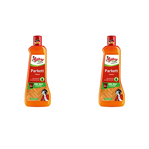POLIBOY Parkett Pflege - Pflegendes Reinigungsmittel für Holzböden - Reinigungskonzentrat mit Avocadoöl - 2x 500 ml - Made in Germany von Poliboy ... pflegt wie neu