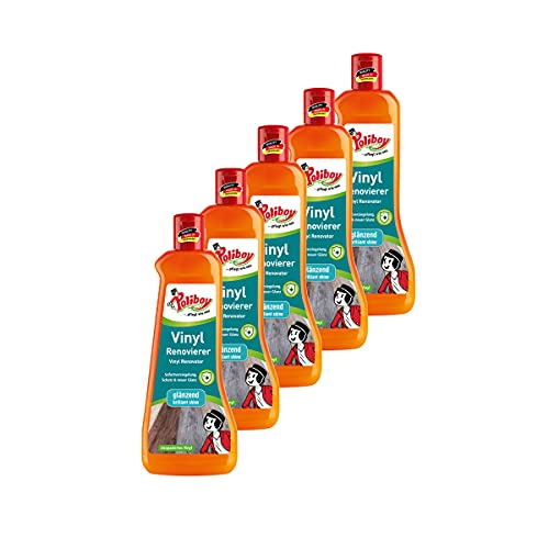 Poliboy - Vinyl Renovierer - zur Auffrischung von strapazierten Vinylböden - Bodenpflege - 5er - 5x500 ml (2,5 Liter) - Made in Germany von Poliboy ... pflegt wie neu