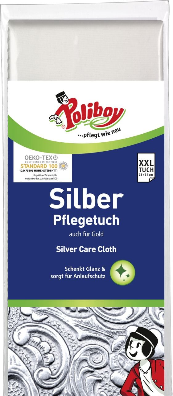 Poliboy Silber Pflegetuch 28 x 37 cm von Poliboy