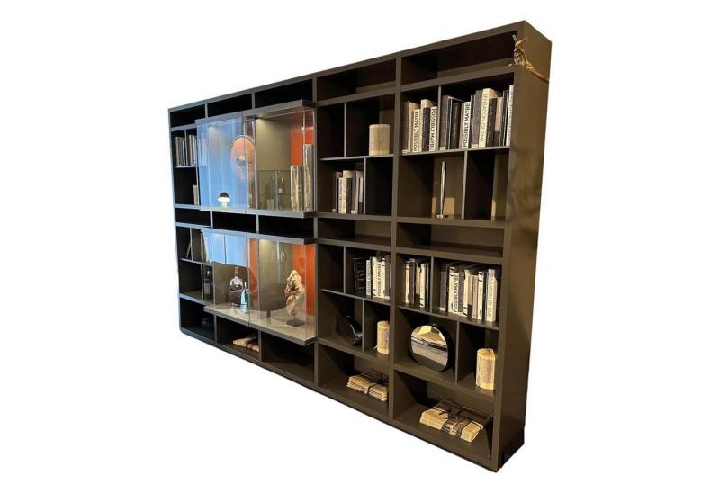 Poliform Anbauschrank Anbaukombination Wall System Lack Matt Visione Anthrazit von Poliform