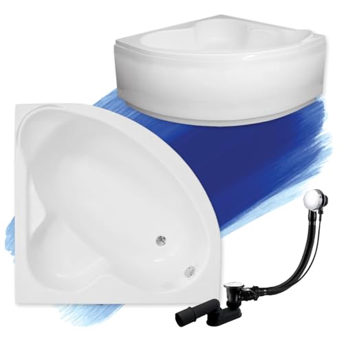BADLAND Eckbadewanne Eckwanne Standard 120x120 mit Acrylschürze, Füßen und Ablaufgarnitur GRATIS BADLAND Eckbadewanne Eckwanne Standard 120x120 mit Acrylschürze, Füßen und Ablaufgarnitur GRATIS von Polimat