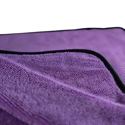 Polished Single Twist Trockentuch 600GSM EINSEITIG Mikrofasertuch extrem Saugstark das Microfasertuch für Auto, Motorrad Caravan & Boot 40X40cm oder 60x80 (40cm x 40cm) von Polished
