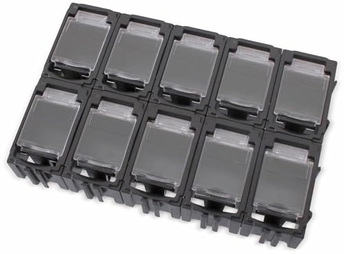SMD-Container, 45x29,5x22 mm, 10 Stk., schwarz von Pollin-Choice