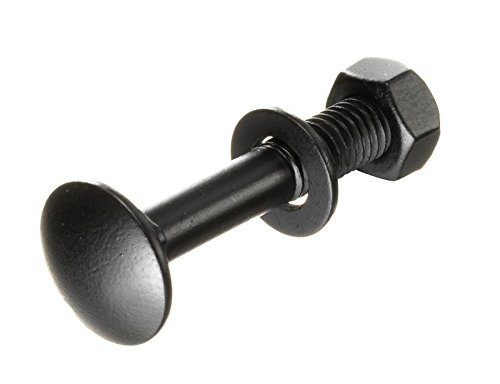 Pollmann Baubeschläge 2215983 Schlossschraube DIN 603 M 8 x 70 mm, schwarz, 10 Stück von Pollmann