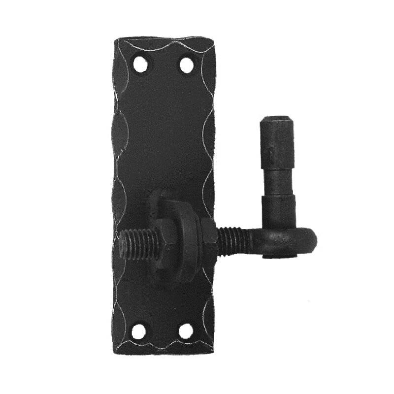 Haken Plattenkloben zum Aufschrauben D5 Dorndurchmesser 13 mm randgehämmert schwarz von Pollmann & Sohn GmbH & Co.KG