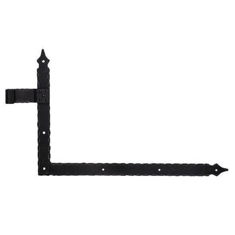 Winkelband Torband Türband 250 x 600 mm Rollendurchmesser 16 mm randgehämmert schwarz - 1 Paar von Pollmann & Sohn GmbH & Co.KG