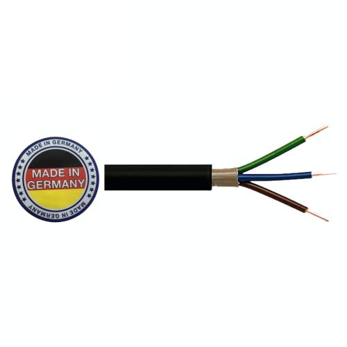 Pollmann NYY J 3x1,5 3x2,5 5x1,5 5x2,5mm² Erdkabel Starkstromkabel Kabel 1-25m (NYY-J 3 x 1,5mm², 15 Mtr.), Black von FurnitureR