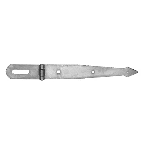 Pollmann®Baubeschläge 1733000 Überfalle schwer, Ende spitz, 300 mm, hell verzinkt von Pollmann