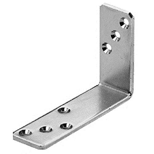 Pollmann®Baubeschläge Balkenwinkel 240 x 160 x 40 x 5 mm, hell verzinkt, 10 Stück von Pollmann