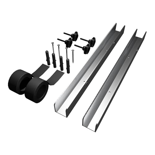 Pollmann®Baubeschläge Hochwasserschutz-Set 500 mm in Laibung, hell verzinkt von Pollmann