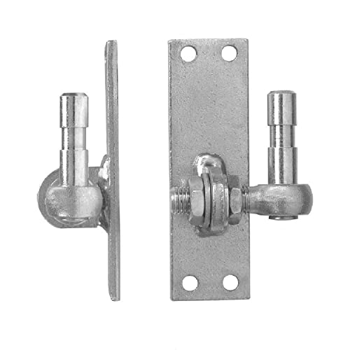 Pollmann®Baubeschläge Plattenhaken D5 2-fach verstellbar, Dorn Ø 16 mm, feuerverzinkt, 2 Stück von Pollmann