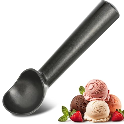 Eisportionierer, 18.5cm Einteiliger Schwarzer Aluminium-Eislöffel,Ideal für Hart-Eiscreme, Keksteig, Gelato, Sorbet und Melonenbällchen Eisportionierer, 18.5cm Einteiliger Schwarzer Aluminium-Eislöffel,Ideal für Hart-Eiscreme, Keksteig, Gelato, Sorbet und Melonenbällchen von Polly Online