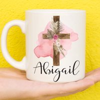 Christliche Tasse, Tasse Für Jesusliebhaber, Personalisierte Jesus Muttertagsgeschenke Frauen & Mädchen, Religiöse Geschenke, Namensbecher, Christen von PollyannaPoops