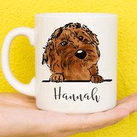 Labradoodle Tasse, Tasse Für Liebhaber, Personalisierte Hundetasse, Muttertagsgeschenke Frauen & Mädchen, Geschenk, Welpe von PollyannaPoops