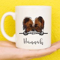 Papillon Tasse, Tasse Für Liebhaber, Personalisierte Hundetasse, Muttertagsgeschenke Frauen & Mädchen, Geschenk, Welpe, Namensbecher von PollyannaPoops