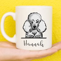 Pudeltasse, Tasse Für Pudelliebhaber, Personalisierte Hundetasse, Muttertagsgeschenke Frauen & Mädchen, Pudelgeschenke, Namensbecher, Geschenk von PollyannaPoops