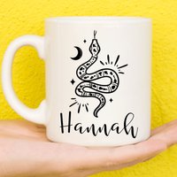 Schlangenbecher, Schlangengeschenk Für Naturliebhaber, Personalisierte Wildtier, Geschenke Frauen & Mädchen, Namensbecher, Geburtstag, Custom Mug von PollyannaPoops