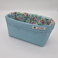 Brotkorb, Körbchen, Utensilo Aufbewahrung Box Handmade, Frühstückskorb, Bortkorb, Brötchenkorb Für Z. B. Camping Aus Stoff von PollysNaehstube