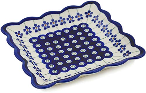 Bunzlauer Keramik Dessertteller viereckig, 16.4x16.4cm im Dekor 166a Bunzlauer Keramik Dessertteller viereckig, 16.4x16.4cm im Dekor 166a von Polmedia Polish Pottery