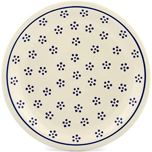 Bunzlauer Keramik flacher Teller (Pizzateller), Ø27.2 cm, H=3.0cm, Dekor 1 von Polmedia Polish Pottery
