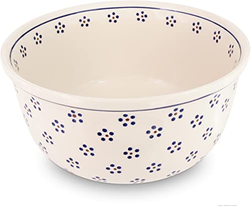 Original Bunzlauer Keramik 4,0 Liter Salatschüssel Ø27 cm [Form 1] im Dekor 1 von Polmedia Polish Pottery