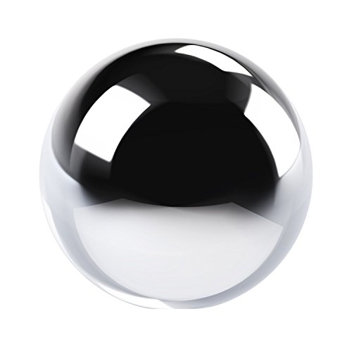 Polnix XL Keramik Deko Kugel Tischdeko D 15 cm Größen Silber glatt glänzend Ball von Polnix