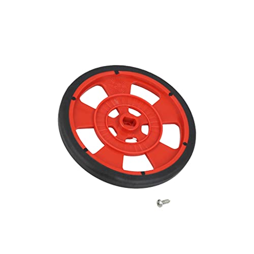 GMPW-R RED WHEEL WITH ENCODER STRIPES Rad rot Achse: von zwei Seiten abgeflacht von Pololu