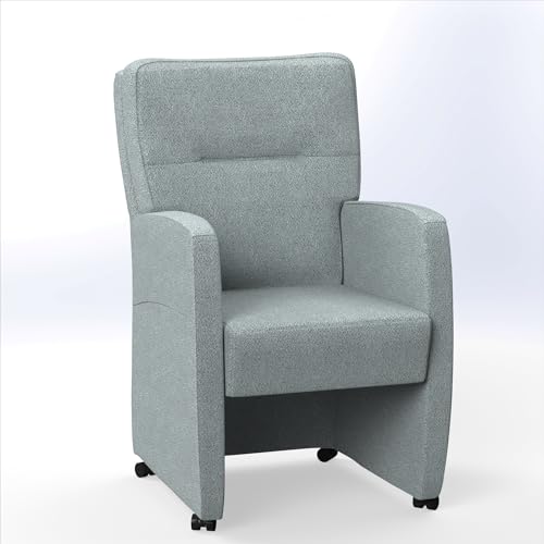 Polsetti - Greatful - Ohrensessel - Armlehnstuhl Drehbar - Gepolstert Sessel Wohnzimmer - Relaxsessel - Loungesessel - Esszimmerstühle - Fernsehsessel - Lesesessel Bequem - Bodensessel mit Rollen von Polsetti