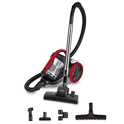 Forzaspira C110_PLUS PBEU0105 Bodenstaubsauger mit Zyklonfiltrierung, 800 W, schwarz/rot von POLTI