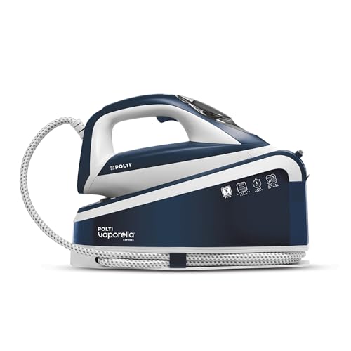 Polti Vaporella Express VE30 10, Dampfgenerator, Pumpendruck bis zu 8 Bar, Leistung 2200 W, Eco-Funktion, One Temperature-Technologie, Digitale Einstellungen, Blau und Weiß von POLTI