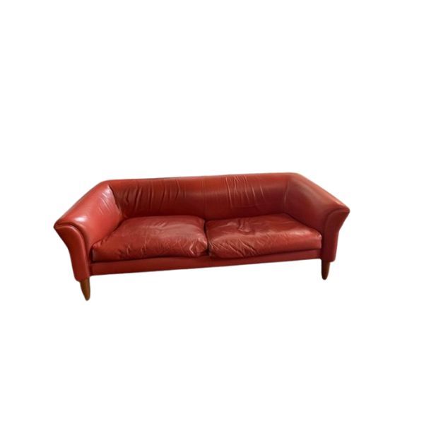 2-Sitzer Ledersofa (rot), Poltrona Frau von Poltrona Frau