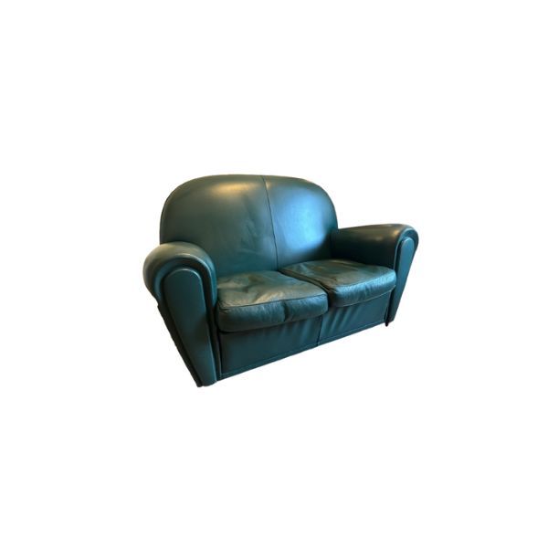 2-Sitzer Ledersofa Vanity Fair grün von Renzo Frau, Poltrona Frau von Poltrona Frau