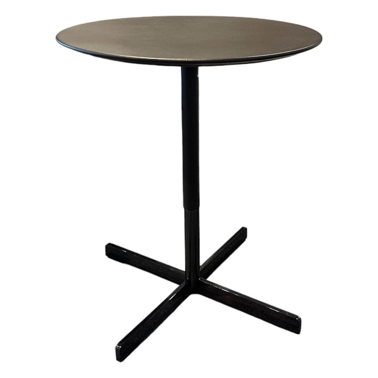 Beistelltisch Bob Platte Leder SC 80-Bruno Havana Caffe Schwarz Gestell Stahl Ni... Beistelltisch Bob Platte Leder SC 80-Bruno Havana Caffe Schwarz Gestell Stahl Ni... von Poltrona Frau