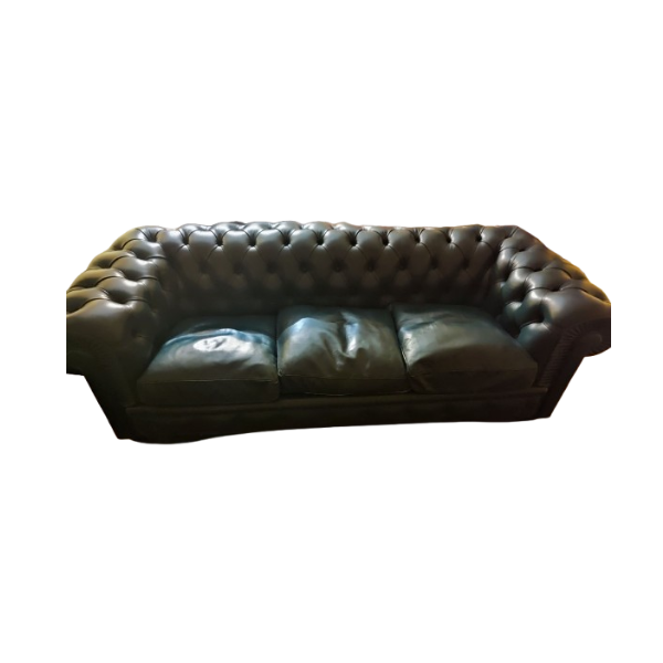 Chesterfield Sofa 3-Sitzer aus Leder (grün), Poltrona Frau von Poltrona Frau