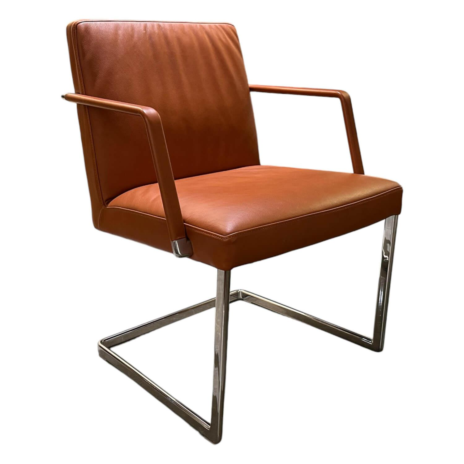 Sessel Chancellor Conference Leder SC75 Cognac Braun mit Arm Sessel Chancellor Conference Leder SC75 Cognac Braun mit Arm von Poltrona Frau
