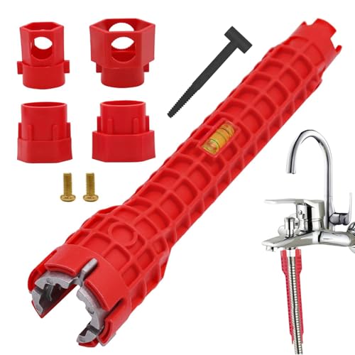 14 in 1 Windeisen Werkzeug, Multifunktionaler Spültischschlüssel, Werkzeuge Wasserhahn Backnut Spanner Set, Wasserrohr Abzieher Schraubenschlüssel Multifunktions Hex Spanner für Badezimmer 14 in 1 Windeisen Werkzeug, Multifunktionaler Spültischschlüssel, Werkzeuge Wasserhahn Backnut Spanner Set, Wasserrohr Abzieher Schraubenschlüssel Multifunktions Hex Spanner für Badezimmer von Poludatly