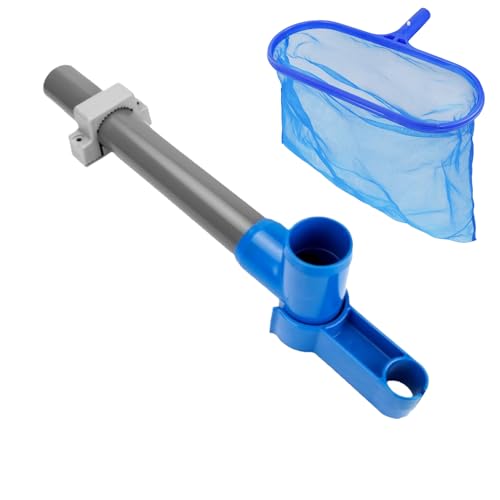 Erdungs Pool Skimmer, Pool Skimmer Netto Halterung Kit, Blatt Skimmer Fänger Halterung, Pool Müll Reinigung Rake, Schutzentzündung Tool Netto Kit Deep Bag Montage Halterung von Poludatly