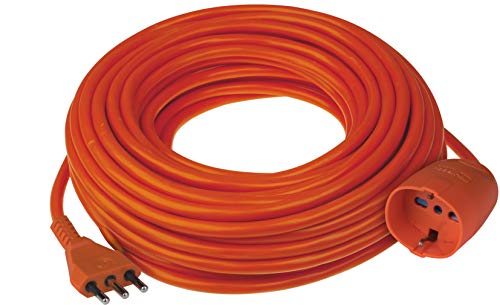 Poly Pool PP0379.15 Garten-Verlängerungskabel 15 Meter mit Ständer, großer Stecker 16 A Pluristandard Steckdose, orange von Poly Pool