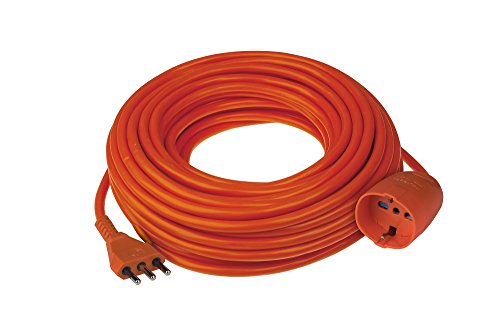 Poly Pool PP0379.30 Garten-Verlängerungskabel mit praktischem Halter Großstecker 16 A Pluristandard Steckdose 3 x 1,5 mm² orange 30 Meter von Poly Pool