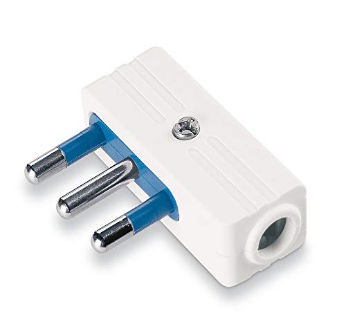 Poly Pool PP0420X SPACE SALVER Italienischer Stecker groß 16A Ausgang Kabel Clip 90° Schraube, Weiß von Poly Pool