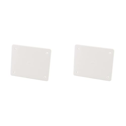 Poly Pool PP0586.1 Deckel für Unterputz-Abzweigdose, mit Befestigungsschrauben, Weiß, LARGHEZZA 11,9 cm (Packung mit 2) von Poly Pool